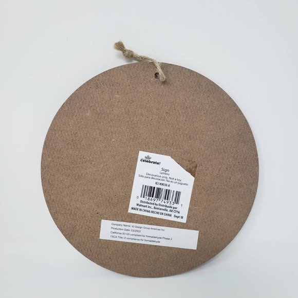 Small "Farm Fresh Pumpkins For Sale" Sign with Hang String 5.5'' Fall Decor - Picture 5 of 5